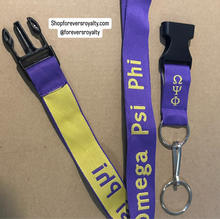 Load image into Gallery viewer, Omega Psi Phi lanyard