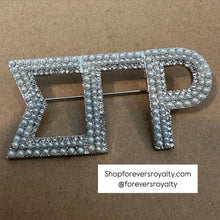 Load image into Gallery viewer, Silver Sigma Gamma Rho pin.