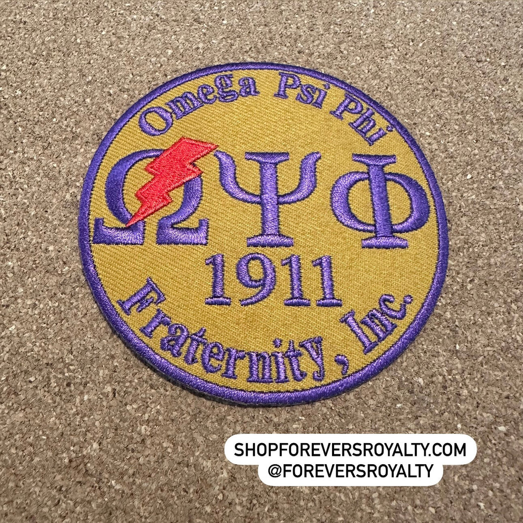 Omega Psi Phi circle patches.