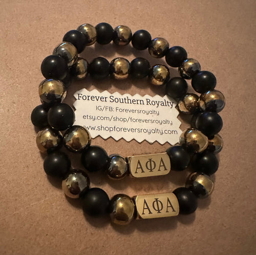 Gold metal Alpha bracelet