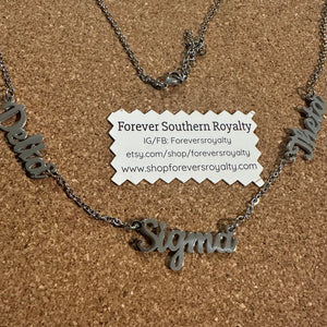 Delta Sigma Theta necklace
