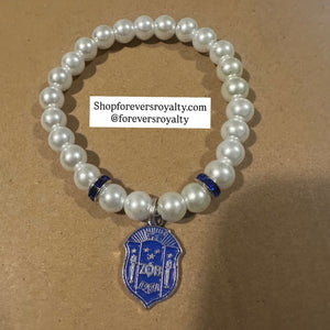 Pearl Zeta Phi Beta bracelet