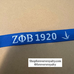 Blue Zeta Phi Beta lanyard.