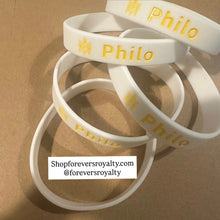 Load image into Gallery viewer, White Philo wristband