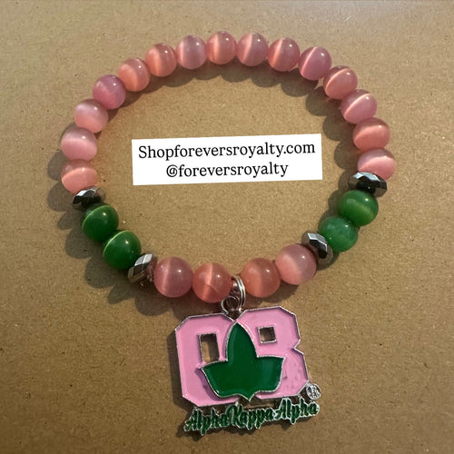 Pink and green AKA Bracelet