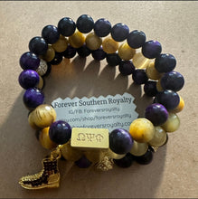 Load image into Gallery viewer, Set of 3 Omega Psi Phi bracelets.