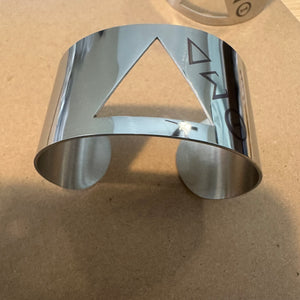 Pyramid bangle cuff bracelet