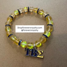 Load image into Gallery viewer, Yellow Tau Beta Sigma bracelet
