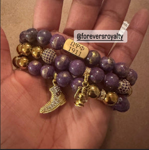 3 Omega Psi Phi bracelets