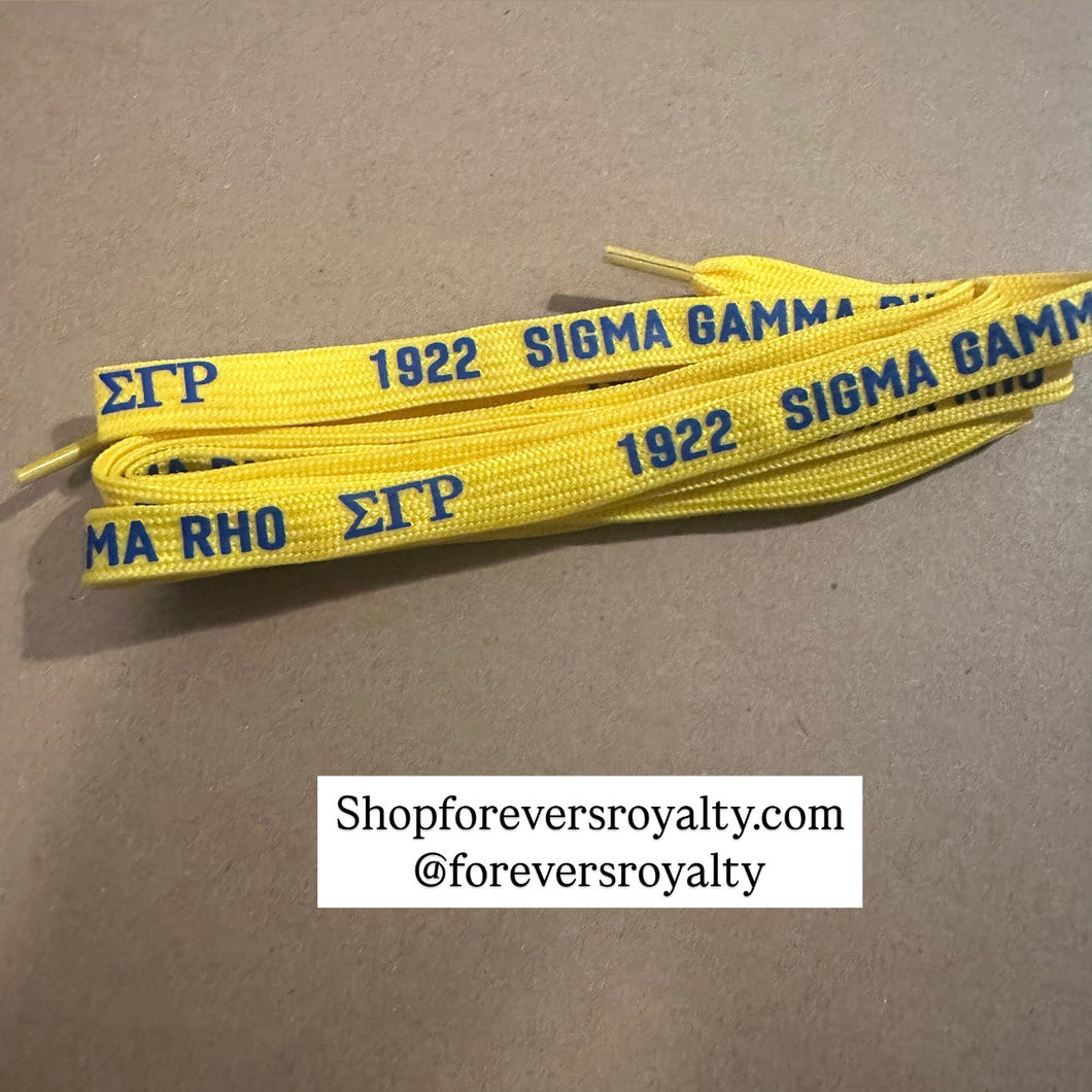 Sigma Gamma Rho shoestrings