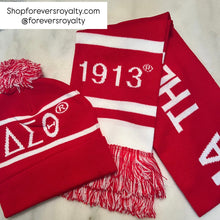 Load image into Gallery viewer, Delta Sigma Theta scarf and hat set