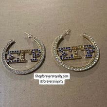 Load image into Gallery viewer, Gold SGRho earrings