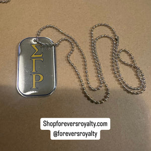 Sigma Gamma Rho necklace.