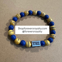 Load image into Gallery viewer, Tau Beta Sigma silver bracelet