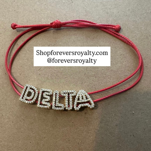 Gold Bling Delta bracelet.