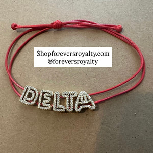 Gold Bling Delta bracelet.