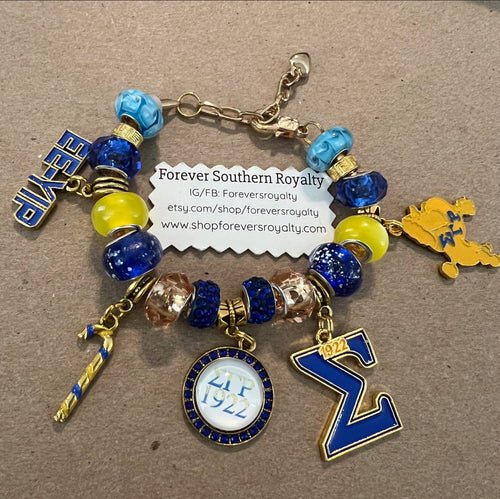 Sigma Gamma Rho charm bracelet.