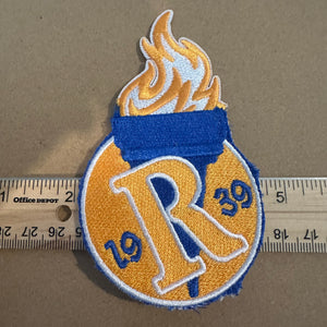Distressed Rhoer patch (iron on)