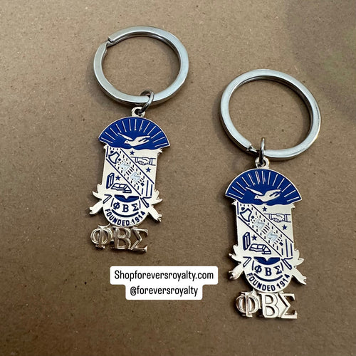 Gold Phi Beta Sigma keychain