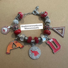Load image into Gallery viewer, Delta Sigma Theta charm bracelet.