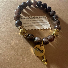 Load image into Gallery viewer, The Iota Phi Theta shovel bracelet.