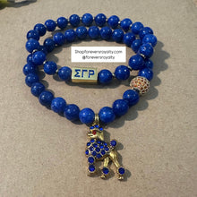 Load image into Gallery viewer, Blue Sigma bracelet set.