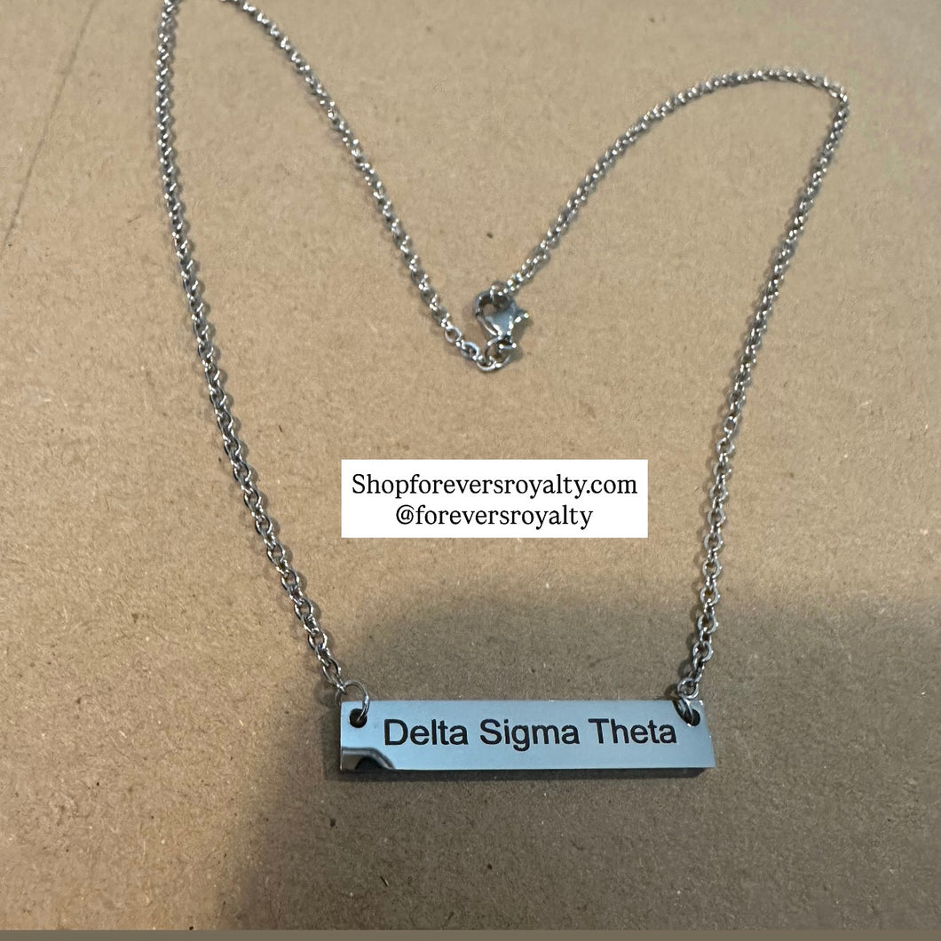 Delta Sigma Theta necklace