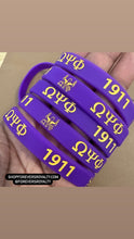 Load image into Gallery viewer, Omega Psi Phi wristband