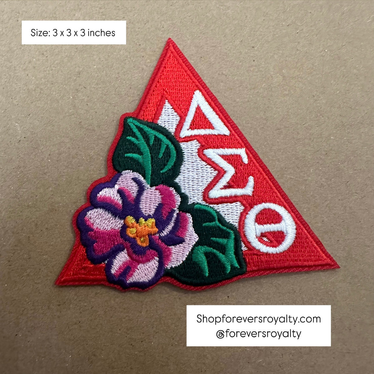 Delta Sigma Theta pyramid patch – Forever Southern Royalty