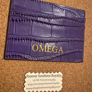 Leather Omega wallet