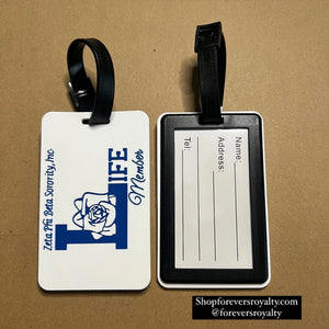 Zeta life member luggage tag