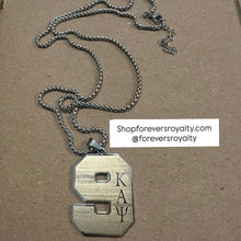 Load image into Gallery viewer, Silver Kappa Alpha Psi necklaces