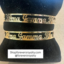Load image into Gallery viewer, Sigma Gamma Rho bangle.