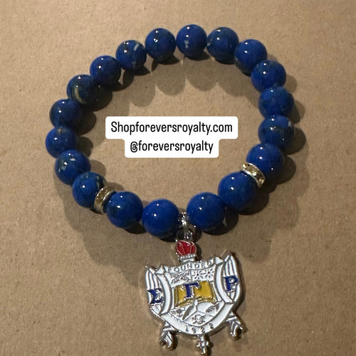 The blue SGRho bracelet