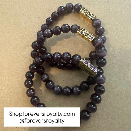 All purple Omega Psi Phi bracelet.