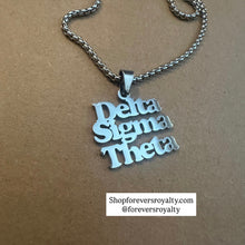 Load image into Gallery viewer, Delta Sigma Theta necklace (silver)