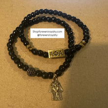 Load image into Gallery viewer, Mini Alpha Phi Alpha bracelet set