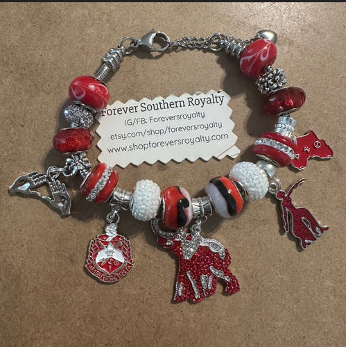 Delta Sigma Theta charm bracelet.