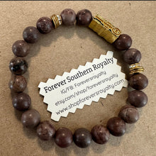 Load image into Gallery viewer, Brown and gold Iota bracelet .