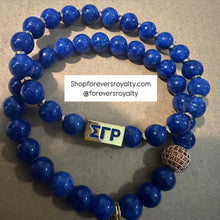 Load image into Gallery viewer, Blue Sigma bracelet set.