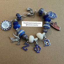Load image into Gallery viewer, Zeta Phi Beta charm bracelet.