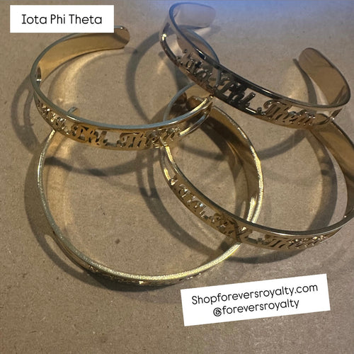 Gold Iota Phi Theta bangle
