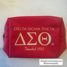 Load image into Gallery viewer, Delta Sigma Theta make up bag