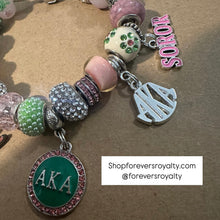 Load image into Gallery viewer, Silver AKA charm bracelet