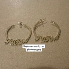 Load image into Gallery viewer, Gold SGRho earrings