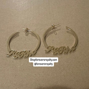 Gold SGRho earrings