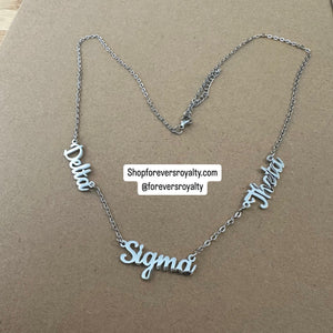 Delta Sigma Theta necklace