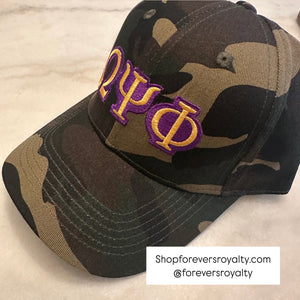Camo Omega Psi Phi hat
