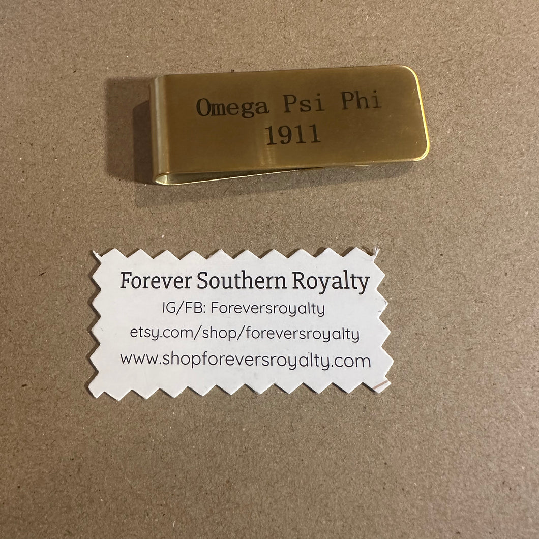 Omega Psi Phi money clip