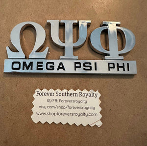 Omega Psi Phi car decal